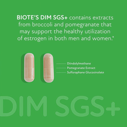 Biote Nutraceuticals - DIM SGS + - Hormone + Detox (60 Capsules) Visit the Biote Store