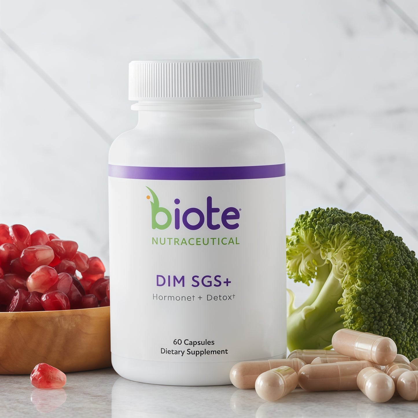 Biote Nutraceuticals - DIM SGS + - Hormone + Detox (60 Capsules) Visit the Biote Store